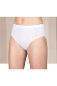 Berrak Kadın Ribana Biyeli Bato Külot 2064 - 6 Adet  Beyaz 3XL thumbnail 1