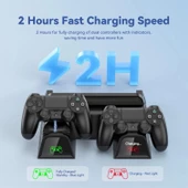 Hepu TP4-882C PS4 3 Soğutma Fanlı Stand Şarj İstasyonu For P-4/Slim/Pro - 7