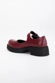 Kadın Günlük Ayakkabısı Bordo Kalın Bantlı Tokalı thumbnail 5