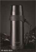 Shotay Çelik Termos 1200Ml Siyah - 5