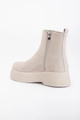 Kadın Bot Bej Kalın Taban Süet Bağsız Yüzüdüz thumbnail 5
