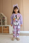KIZ ÇOCUK MİNNİE MODELLİ 3İPLİK ŞARDONLU EŞOFMAN TAKIMI - 2