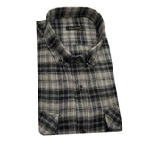 Atilla Özer Büyük Beden Çift Cep Klasik Kışlık Kaşmir Gömlek-7002 - 2