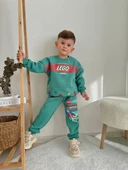 ERKEK ÇOCUK LEGO MODELLİ 3İPLİK ŞARDONLU EŞOFMAN TAKIMI - 3