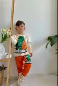 ERKEK ÇOCUK MİNECRAFT MODELLİ 3İPLİK ŞARDONLU EŞOFMAN TAKIMI - 2