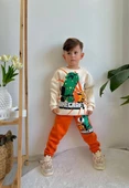ERKEK ÇOCUK MİNECRAFT MODELLİ 3İPLİK ŞARDONLU EŞOFMAN TAKIMI - 1