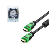 HADRON HDX-2008 Hdmi Kablo 1.4V 4K Örgülü 1.5 Metre (PS3 Uyumlu) - 1