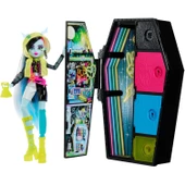 Orjinal Monster High Bebekleri Gizemli Arkadaşlar Neon Monster High Seri 3 Bebekleri Frankie Stein - 1
