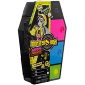 Orjinal Monster High Bebekleri Gizemli Arkadaşlar Neon Monster High Seri 3 Bebekleri Frankie Stein - 3