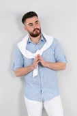 SLİMFİT YAZLIK ERKEK GÖMLEK - 1