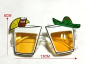 Meksika Şapkalı Parti Gözlüğü Gold Renk thumbnail 2