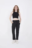 Unisex Üç İplik Basic Eşofman Pantolon - Antrasit - 1