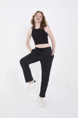 Unisex Üç İplik Basic Eşofman Pantolon - Antrasit - 3