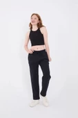 Unisex Üç İplik Basic Eşofman Pantolon - Lacivert - 2