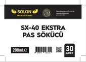 30 Adet (1 Koli) Extra Güçlü Profesyonel SX-40 Pas Sökücü Sprey 200 Ml. - 4