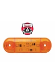 ÇERAY 9 Ledli Tombul Parmak Lamba 12-24 Volt 5 Adet Sarı - 1
