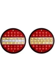 ÇERAY Hamburger Tip Ledli Stop Lamba 24 Volt 4 Modlu 4 Adet - 3