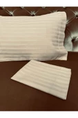 Çizgili Bebek Yastık Kılıfı 35 × 45 Kapiçino - 1