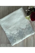 gonca kadife el havlusu krem 50 × 90 - 1