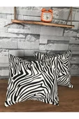 Zebra Desenli 2 Li Kırlent - 1