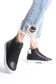 Kadın Günlük Sneaker Rahat Taban Bağcıklı Tam Kalıp High Sneaker - 2