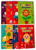 Kapris Tomurcuk Boyama Kitabı 8 Kitap 48 Sayfa - 1