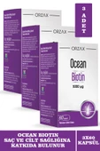 Ocean Biotin 5000 mcg 60 Kapsül 3 Adet - 1