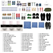 KARCAMP 12'li Vip Askeri Tıraş Malzemesi ile İç Çamaşır ve Temizlik Seti - 2