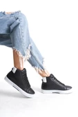 Kadın Günlük Sneaker Rahat Taban Bağcıklı Tam Kalıp High Sneaker - 1
