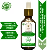 ANTI HAIR LOSS- 10 FORCES  Saç Dökülmelerine Karşı 10 Aromatik Yağ Karışımı - 2