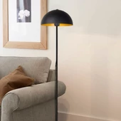 New Yorker Siyah Metal Lambader Salon Ofis Çalışma Odası Kolay Kurulum Dekoratif Ayak Puar Köşe Lambası thumbnail 2