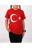 UNİSEX ÇOCUK TÜRK BAYRAĞI TİŞÖRT AYYILDIZ TİŞÖRT - 6