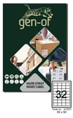 Gen-Of GK-0031 Laser Etiket 35x50 100 Sayfa (3200 Etiket) - 1