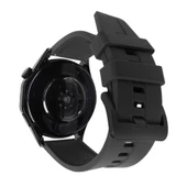 HT04 Akıllı Saat Siyah Silikon Kordon Çinko Alaşım Kasa - 3