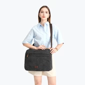Askılı Postacı Tipi Dosya Çantası Kanvas Kumaş C Active 1321 - 8