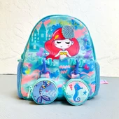 Vest Anaokulu Çantası Turkuaz Unicorn thumbnail 1