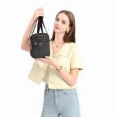 C-Active Küçük Boy Askılı Postacı Çantası Kanvas Kumaş 1322 - 9