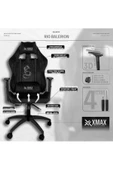 XMAX / Rio Balerion Siyah Kumaş Oyuncu Koltuğu / 100 KG Strong Carrier - 2