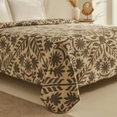 Karaca Home Velma Gri Çift Kişilik Pamuklu Battaniye - 2