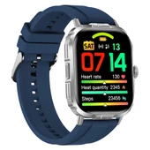 Tech8 Akıllı Saat Alüminyum Kasa Spor Silikon Kordon - 7