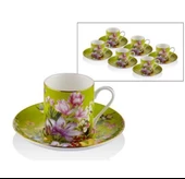 Lamedore Botanıca 6 Parça Kahve Fincan Takımı Sarı 1LIN-CC066 - 1