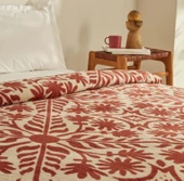 Karaca Home Velma Terra Cota Çift Kişilik Pamuklu Battaniye - 3