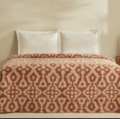 Karaca Home Rina Pembe Tek Kişilik Pamuklu Battaniye - 1