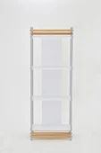 VİLİNZE Rafito Metal & Ahşap Bohem 4 Raflı MDF Çok Amaçlı Mutfak Rafı - 30*160 cm - 4