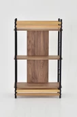 VİLİNZE Rafito Metal & Ahşap Bohem 3 Raflı MDF Çok Amaçlı Mutfak Rafı - 30*100 cm - 4