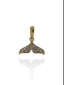 Minik Balina Kuyruğu Şans Kolyesi Altın Kolye Ucu thumbnail 1