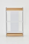 VİLİNZE Rafito Metal & Ahşap Bohem 3 Raflı MDF Çok Amaçlı Mutfak Rafı - 30*100 cm - 4