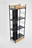 VİLİNZE Rafito Metal & Ahşap Bohem 4 Raflı MDF Çok Amaçlı Mutfak Rafı - 30*160 cm - 5
