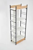 VİLİNZE Rafito Metal & Ahşap Bohem 4 Raflı MDF Çok Amaçlı Mutfak Rafı - 30*160 cm - 5