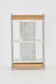 VİLİNZE Rafito Metal & Ahşap Bohem 3 Raflı MDF Çok Amaçlı Mutfak Rafı - 30*100 cm - 4
